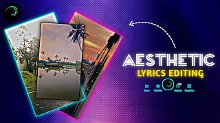 New Viral Aesthetic Lyrics Video Editing Alight motion  alight motion video editing [upl. by Esorylime]