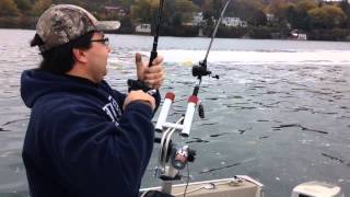 Trolling for Skaneateles rainbow trout [upl. by Frazier]