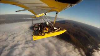 Awesome Adventure Flying Fun in AmphibiousTrike FLYTHISBIZ Krucker Cygnet flying boat Chattanooga [upl. by Odracir]