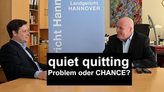 quiet quitting – Problem oder CHANCE – RECHT in ORDNUNG Folge 8 – JuraPodcast [upl. by Ayle]