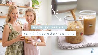 how to make a Honey Lavender Iced Latte  quick and easy recipe tutorial [upl. by Eilac436]