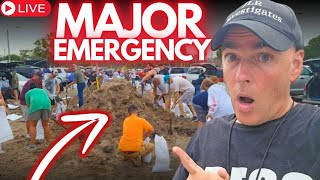 MAJOR EMERGENCY Florida SANDBAGS Hurricane Milton LIVE [upl. by Neau]