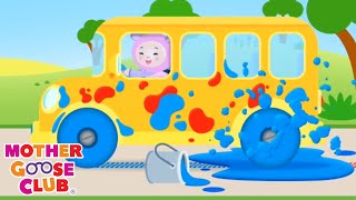 Wheels on the Bus Color Song  More  Mother Goose Club Nursery Rhymes [upl. by Aznofla993]