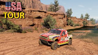 Dakar Desert Rally 🏁 NEW USA Tour DLC  Ford Raptor RS T1   4K Full Graphics [upl. by Lejna159]