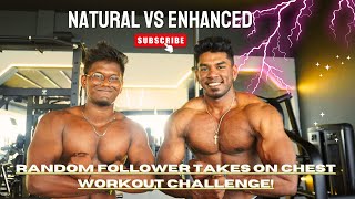 Training Chest with a Random Follower from our Giveaway ChallengeEnhanced vs Natural Chest Tamil [upl. by Akived]