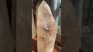 Rutilated polished Crystal over 3 kilos rutilequartz [upl. by Caassi]