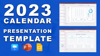 2023 calendar presentation template Create BEAUTIFUL calendars in minutes [upl. by Ayotak]