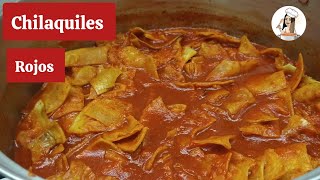 CHILAQUILES ROJOS 🔴 👉 RECETA [upl. by Airehtfele]