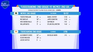 Tuggeranong 2nd Grade v WCMCC 2nd Grade [upl. by Seuqram]