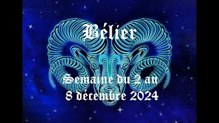 Bélier  Guidance du 2 au 8 décembre 2024  Introspection nécessaire pour dépasser vos souffrances [upl. by Anah522]