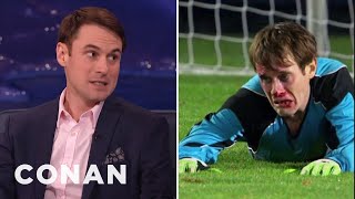 Studio C’s Matt Meese Was Repeatedly Hit In The Face By A Soccer Ball  CONAN on TBS [upl. by Sivrup386]