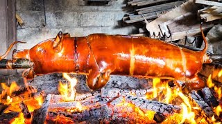 Street Food  Whole Pig Roast in Bali  Babi Guling WARNING Includes Whole Pig Roasting [upl. by Alvira]