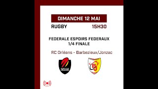 Rugby  UA Gujan Mestras  RC Versailles puis RC OrléansBarbezieuxJonzac [upl. by Xed]