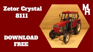 ZETOR CRYSTAL 8111 for 3D Printer  DOWNLOAD [upl. by Karlan40]