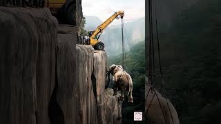 Successful Elephant Rescue Lifted to Safety Reunited with Calf save rescue elephant [upl. by Dickerson153]