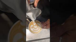 Latte Art  Tulip Stack  Latte Art Pour Hack ytshorts shorts shortsfeed mrbarista07 [upl. by Elleuqram]