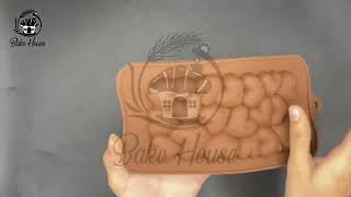 Bake House  Hearts Design Chocolate Bar Silicone Mold  Bake House [upl. by Ydnec195]