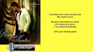 Necio  Romeo Santos Ft Santana  Letra [upl. by Aika851]