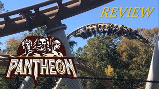 Pantheon Review Busch Gardens Williamsburg The Incredible Intamin LSM MultiLaunch Coaster [upl. by Roath]