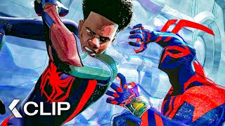 Miles vs SpiderMan 2099 Epic Fight Scene  SpiderMan Across The SpiderVerse 2023 [upl. by O'Toole]