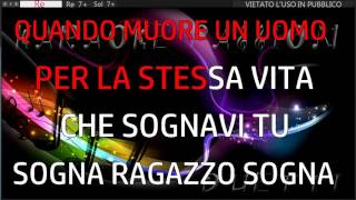 KARAOKE Sogna ragazzo sogna R Vecchioni base Karaoke Passion [upl. by Guthry]