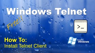 How to enable the Telnet Client in Windows 10 [upl. by Narda]