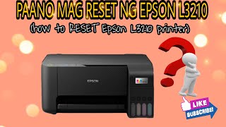 How to reset Epson L3210 PRINTER [upl. by Calley145]