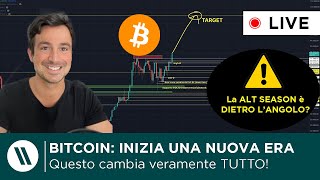 BITCOIN VOLA a NUOVI MASSIMI È INIZIATA UNA NUOVA ERA per le CRYPTO TRUMP presidente [upl. by Erdnaxela]