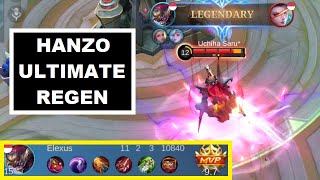 Newest Hanzo Ultimate Regen Glitch Gameplay The Deviant Kage Has Arrived  Hanzo Revamp Buff MLBB [upl. by Annaert]