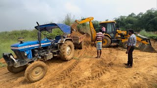 New Jcb 3dx Backhoe Loader Machine Loading Mud In Powertrack 434 Ds Plus Tractor  Jcb Tractor  Jcb [upl. by Thia]