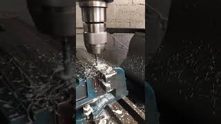 PRECISION DRILLING ON A MANUAL MILLING MACHINE DRILLING MANIFOLD PART  WORKSHOP JOB [upl. by Rabassa516]