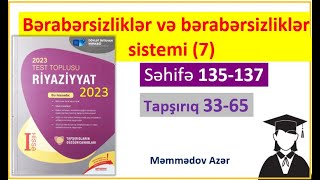 Rasional bərabərsizliklər2Riyaziyyat test toplusu 2023 [upl. by Hands]