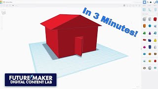 How to use TinkerCAD 3D Design to Build a House [upl. by Ellissa]