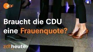 Generalsekretär Czaja will Frauenquote in CDU  Merz deutet Unterstützung an I ZDF Morgenmagazin [upl. by Ragse]