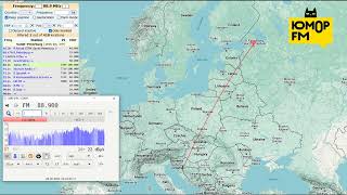 Sporadic E FM DX  Yumor FM from Saint Petersburg Russia  received in Bosnia 28062024 [upl. by Schechinger]