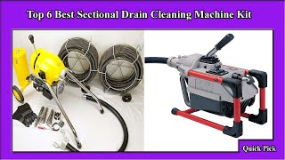 ✅ Top 6 Best Newest Sectional Drain Cleaning Machine Kit [upl. by Yralih809]