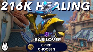 216K Heal Maldamba Spirit choosen Sabilover PLATINUM Paladins ranked gameplay [upl. by Jeuz889]