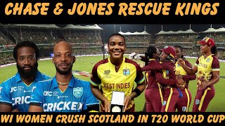 Chase amp Jones Heroics Lead Kings To First CPL Title  WI Women Beat Scotland In T20 World Cup [upl. by Haze910]