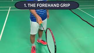 Badminton for Beginners Forehand amp Backhand Grip Hold Techniques How to hold a Racquet correctly [upl. by Pietra]