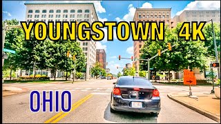 YOUNGSTOWN 4K  Driving Downtown  OHIO [upl. by Nimad]