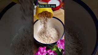 Oats banana pancakes recipe food breakfastrecipes shorts [upl. by Assiralc]