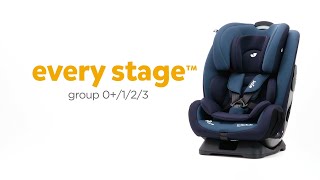 Joie every stage™  Group 0123 Car Seat  Grows from Birth to 12yrs [upl. by Aikemaj]