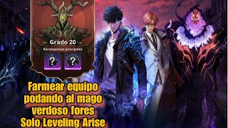 Farmear equipo derrotando al mago verdoso fores⚔️ Solo Leveling Arise🌑 [upl. by Phyl]