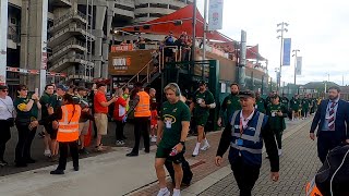 Springboks arrive at Twickenham 22 June 2024 [upl. by Nylrahs]