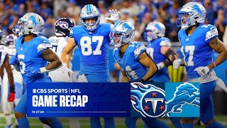 Lions OVERWHELM Titans for their 5th straight win  Game Recap [upl. by Bettye]