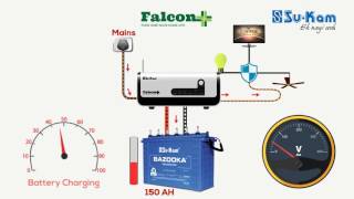 Must Watch The Only Inverter that Can Charge Battery at Low Voltage of 90V SuKam Falcon [upl. by Seltzer]