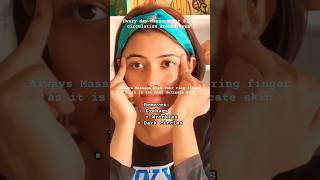 How to remove Dark circles Wrinkles Eyebags EYE MASSAGE 😳  THE RIGHT WAY skincare shorts facts [upl. by Esmaria716]