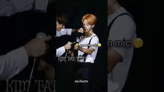 The way jimin🐥 helping taehyung🐻 on stage😍💜 bts taehyung shorts [upl. by Kussell]