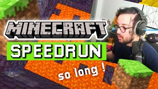 DÉCOUVERTE DU SPEEDRUN MINECRAFT  Minecraft ft MathoX [upl. by Zasuwa]