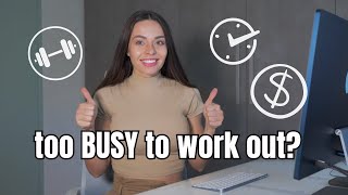 HOW to find TIME to WORK OUT with a FULLTIME job  5 TIPS [upl. by Anegroeg]